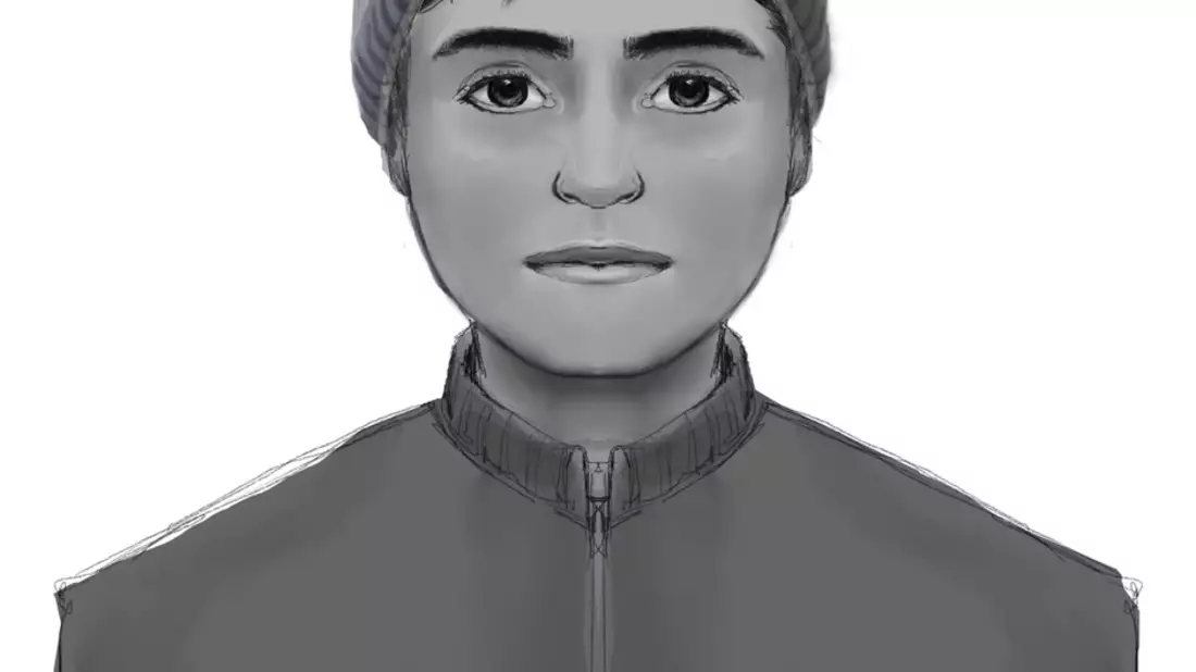 POL-LG: ++ Phantombild ++ junger Mann duscht im Schwimmbad nackt im Damenbereich und belästigt Kinder ++ Polizei sucht mit Phantomskizze nach Heranwachsenden mit schaukelndem Gang und NIKE-Rucksack - Bild: presseportal.de