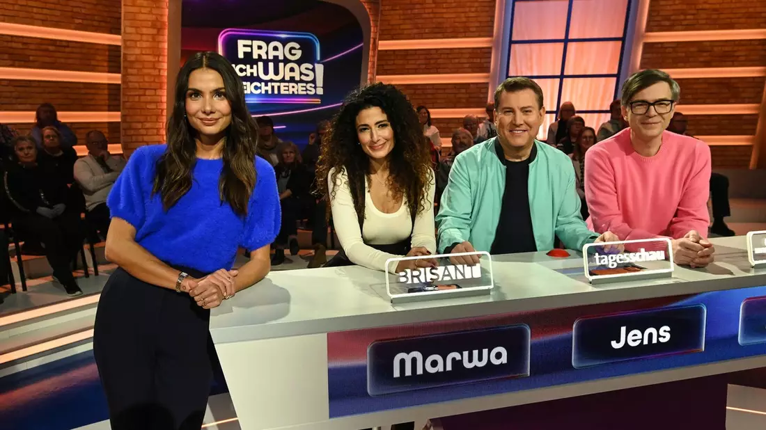 Frag mich was Leichteres! mit Lea Wagner / Die neue Quizshow am Nachmittag startet am 8. April mit 28 Folgen im Ersten - Bild: presseportal.de