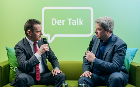 Energiemanager-Talk auf dem grünen eprimo Sofa / Interview-Video am Rande des Handelsblatt Energiegipfels 2024 produziert - Foto: presseportal.de