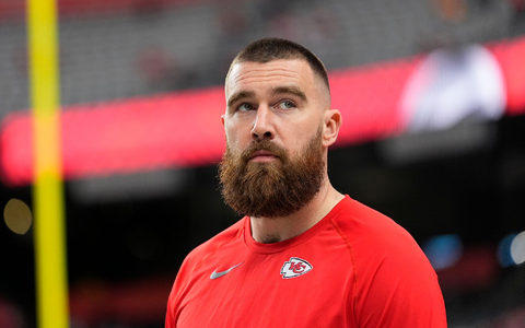 American-Football-Star Travic Kelce ist der Freund von Taylor Swift. - Foto: Julio Cortez/AP/dpa