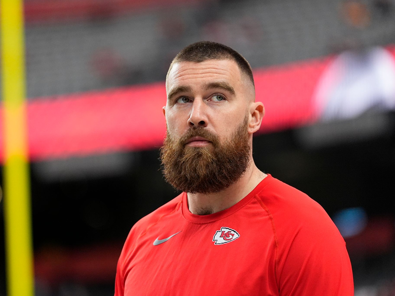 American-Football-Star Travic Kelce ist der Freund von Taylor Swift. - Foto: Julio Cortez/AP/dpa