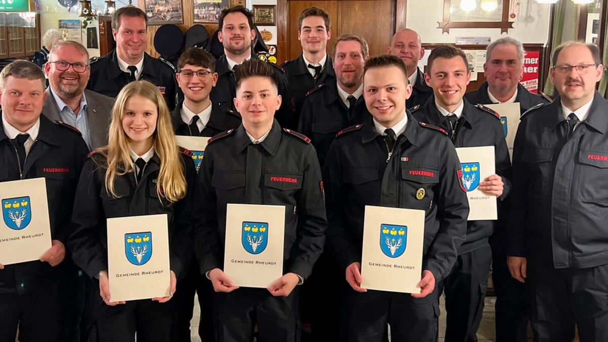 FW Rheurdt: Jahreshauptversammlung in Schaephuysen: 
