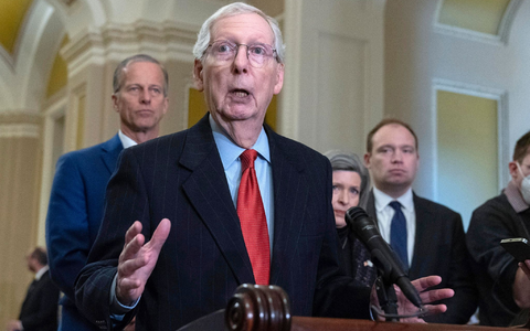 Der Republikaner Mitch McConnell will im November von seinem Spitzenamt im US-Senat zurücktreten. - Foto: Jose Luis Magana/AP/dpa