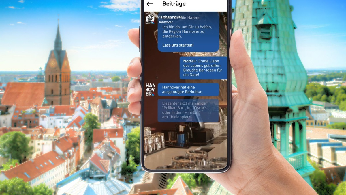 Frag Hanno R.! Neuer Chatbot der Hannover Marketing & Tourismus GmbH - Foto: presseportal.de