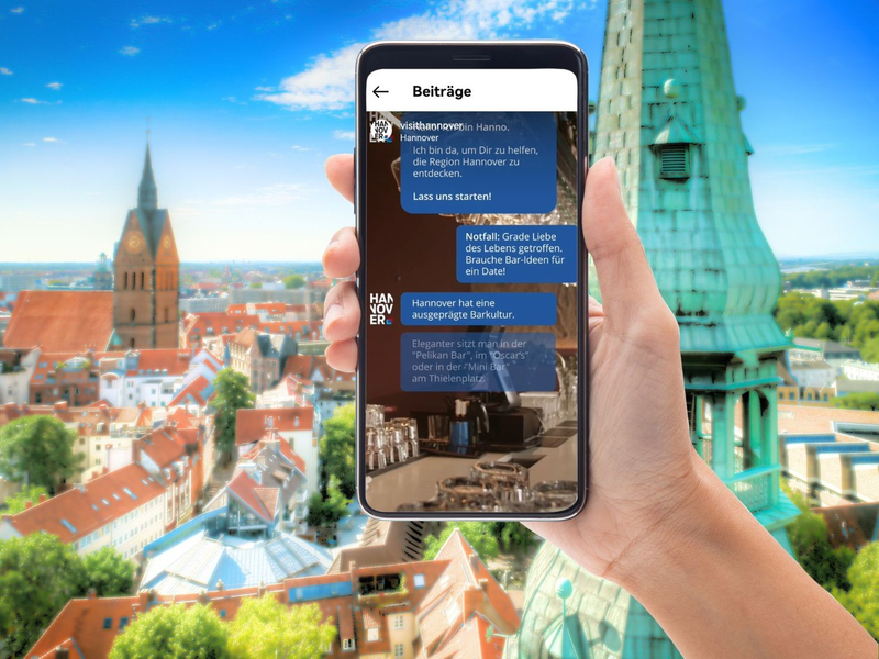 Frag Hanno R.! Neuer Chatbot der Hannover Marketing & Tourismus GmbH - Foto: presseportal.de