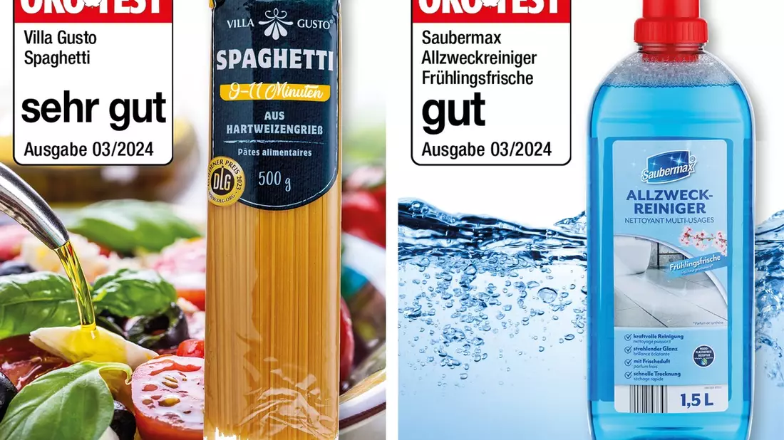 ÖKO-TEST zeichnet NORMA-Spaghetti und Allzweck-Reiniger mit den Noten sehr gut und gut aus / Märzausgabe von Ökotest zeigt erneut: Beste Qualität zu kleinsten Preisen - Bild: presseportal.de