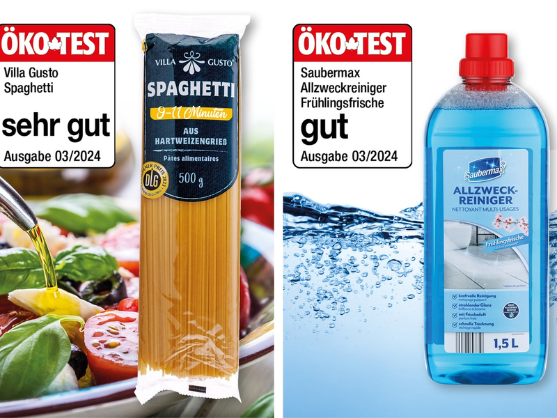 ÖKO-TEST zeichnet NORMA-Spaghetti und Allzweck-Reiniger mit den Noten sehr gut und gut aus / Märzausgabe von Ökotest zeigt erneut: Beste Qualität zu kleinsten Preisen - Foto: presseportal.de