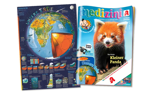 XXL-Poster über unsere faszinierende Erde: Das neue medizini macht Lust auf Wissen! - Foto: presseportal.de