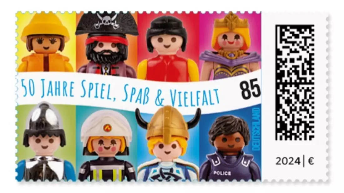 Deutsche Post und Playmobil präsentieren gemeinsame Briefmarke - Bild: presseportal.de