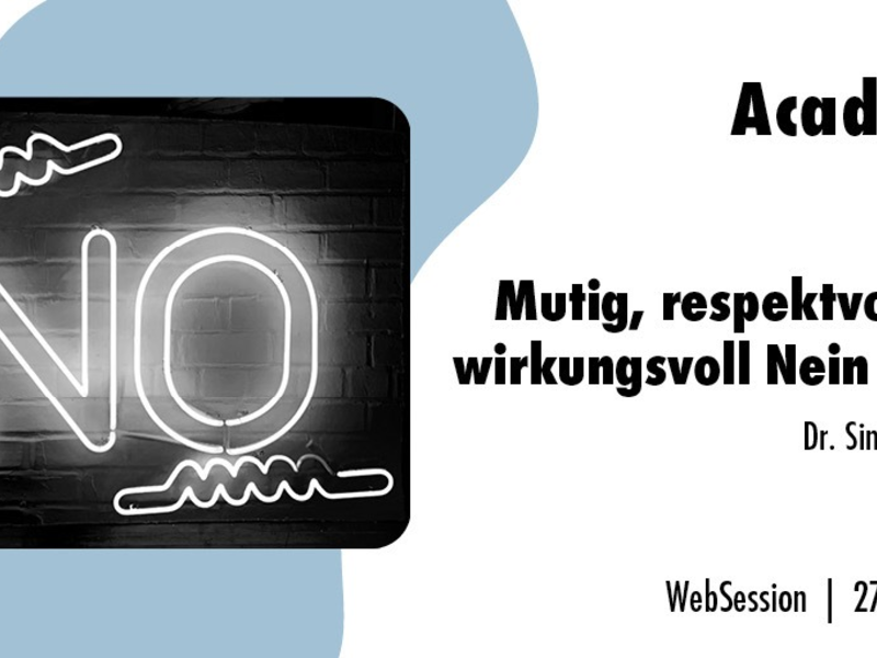 Mutig, respektvoll und wirkungsvoll Nein sagen / Ein Online-Seminar der news aktuell Academy - Foto: presseportal.de