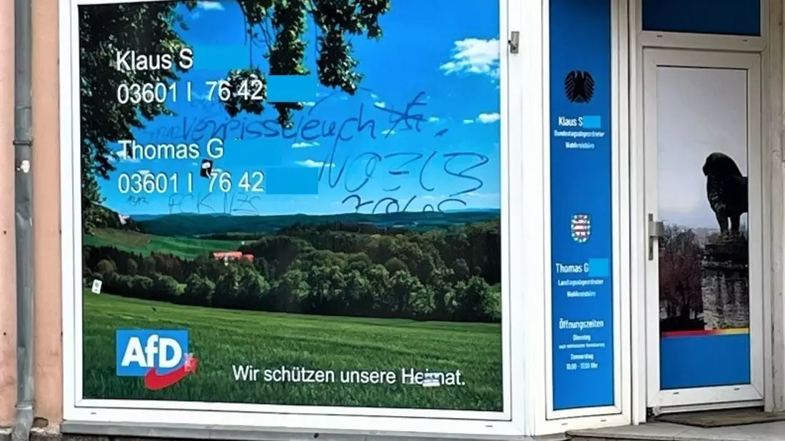 LPI-NDH: Politisch motivierte Sachbeschädigung an Wahlkreisbüro - Bild: presseportal.de