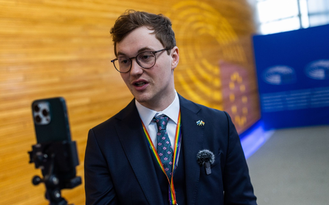 Den Politiker Malte Lenz Gallée kennen junge Menschen unter anderem von TikTok. - Foto: Philipp von Ditfurth/dpa