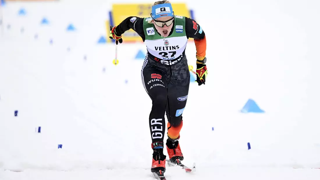 Victoria Carl lief in Lahti auf den zweiten Platz. - Bild: Vesa Moilanen/Lehtikuva/dpa