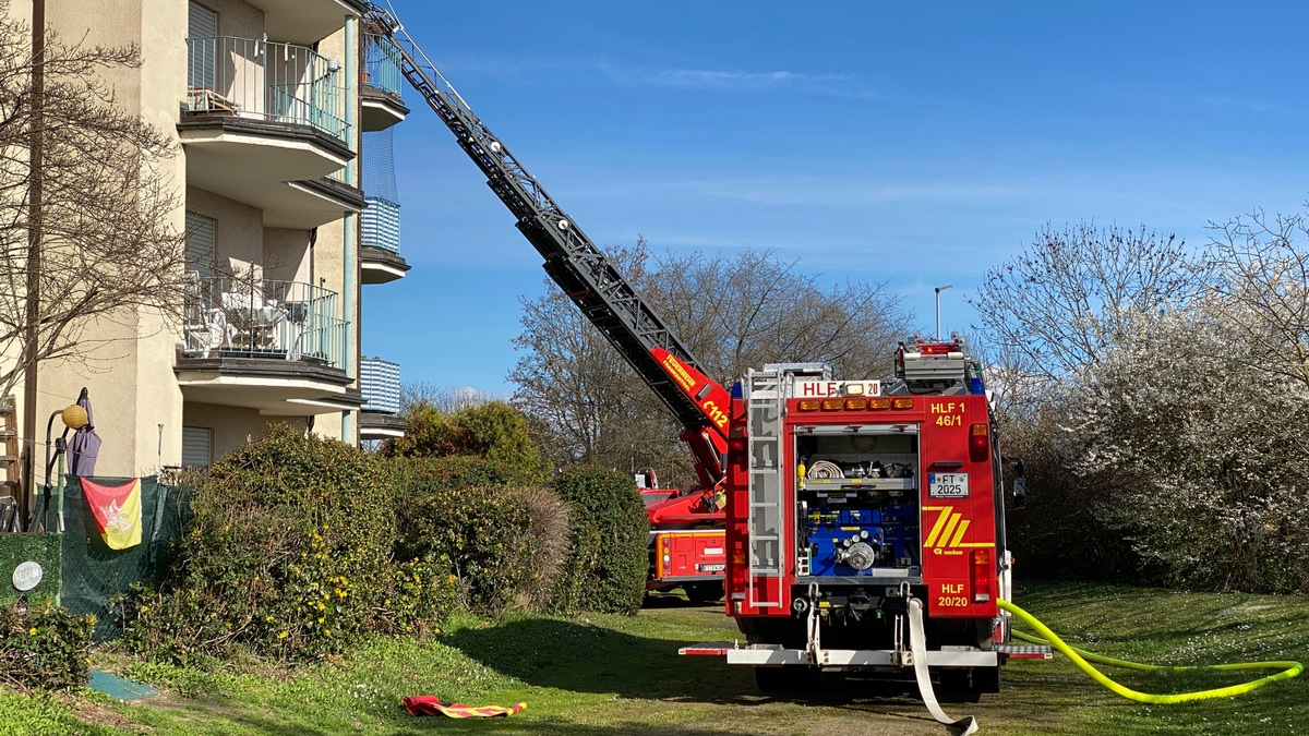 FW Frankenthal: Zimmerbrand - Foto: presseportal.de