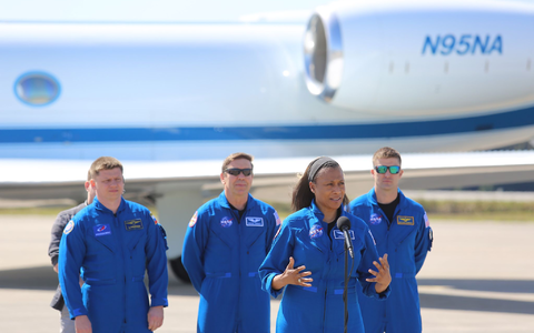 Alexander Grebenkin (l-r), Michael Barratt, Jeanette Epps und Matthew Dominick. - Foto: Richard Tribou/TNS via ZUMA Press Wire/dpa