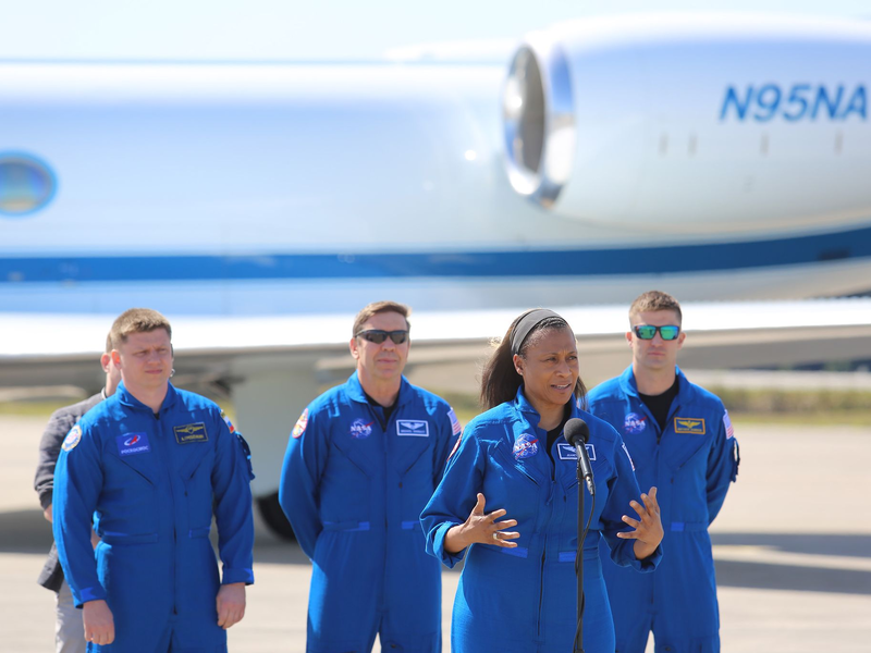 Alexander Grebenkin (l-r), Michael Barratt, Jeanette Epps und Matthew Dominick. - Foto: Richard Tribou/TNS via ZUMA Press Wire/dpa