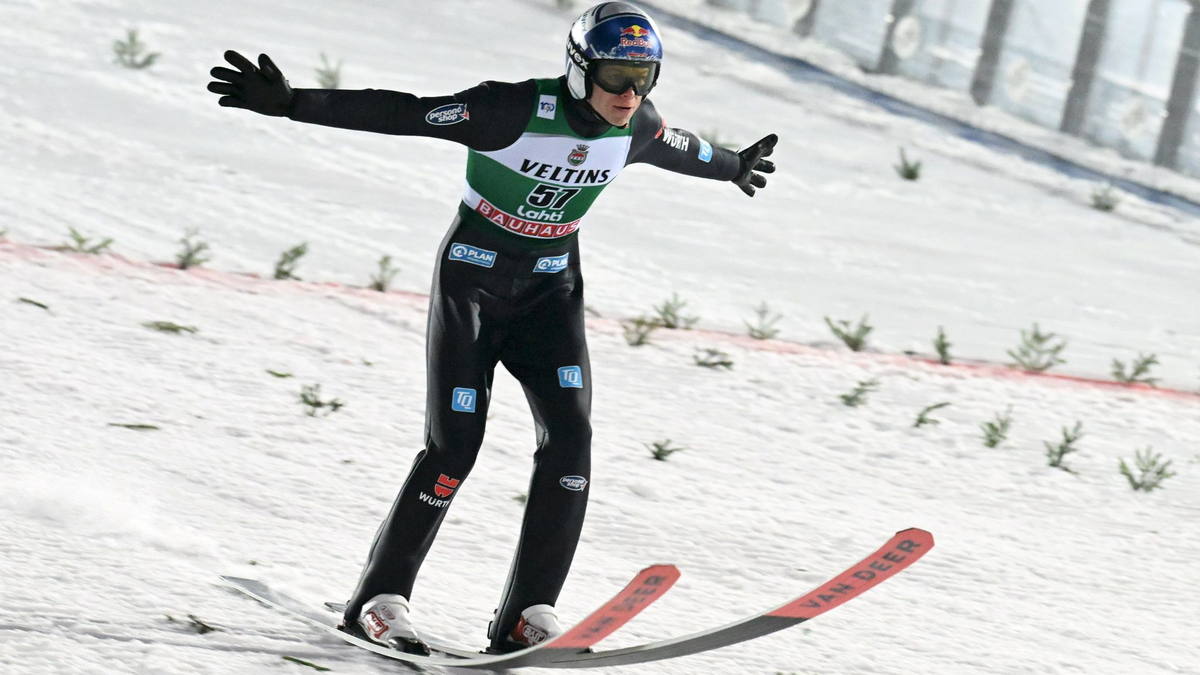 Kam im finnischen Lahti auf Sprünge von 126,5 und 126 Metern: Andreas Wellinger. - Foto: Jussi Nukari/Lehtikuva/dpa