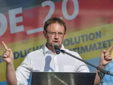 Einziger Kandidat für die Bürgermeisterwahl in Großschirma: der AfD-Politiker Rolf Weigand - Foto: Patrick Pleul/dpa-Zentralbild/dpa