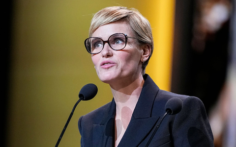 Die französische Schauspielerin Judith Godrèche bei der César-Filmpreisvergabe in Paris. - Foto: Michel Euler/AP