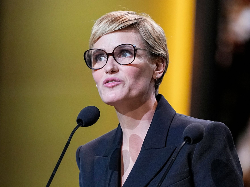 Die französische Schauspielerin Judith Godrèche bei der César-Filmpreisvergabe in Paris. - Foto: Michel Euler/AP