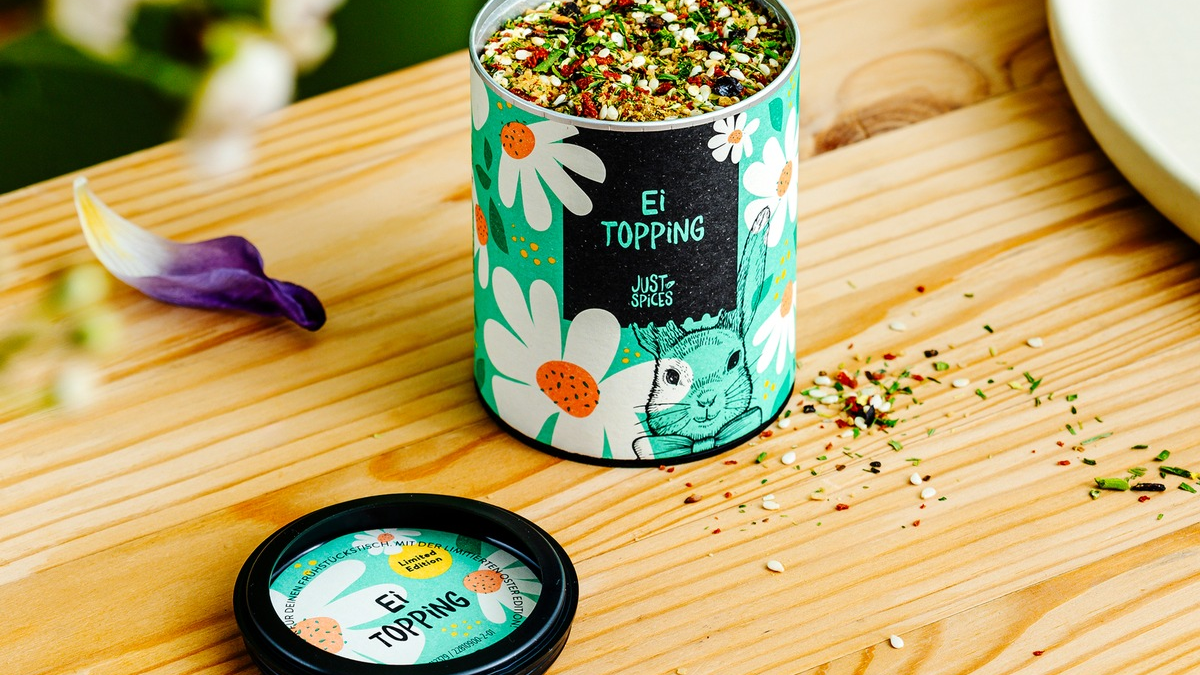 Just Spices launcht limitierte Oster Edition des beliebten Ei Toppings - Foto: presseportal.de