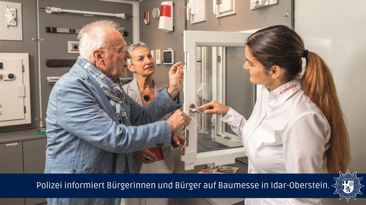 POL-PPTR: Polizei informiert Bürgerinnen und Bürger auf Baumesse in Idar-Oberstein - Foto: presseportal.de