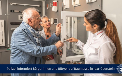 POL-PPTR: Polizei informiert Bürgerinnen und Bürger auf Baumesse in Idar-Oberstein - Foto: presseportal.de