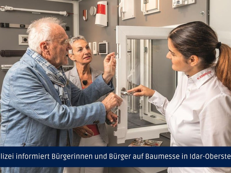 POL-PPTR: Polizei informiert Bürgerinnen und Bürger auf Baumesse in Idar-Oberstein - Foto: presseportal.de