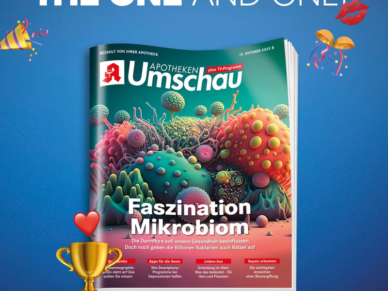 Apotheken Umschau: Faszination Mikrobiom ist Cover des Jahres 2023 - Foto: presseportal.de