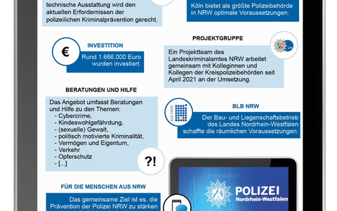 LKA-NRW: Polizei NRW stellt sich stärker und moderner in der Kriminalprävention auf: Innenminister Herbert Reul eröffnet Digitales Beratungs- und Präventionszentrum der Polizei NRW in Köln - Foto: presseportal.de