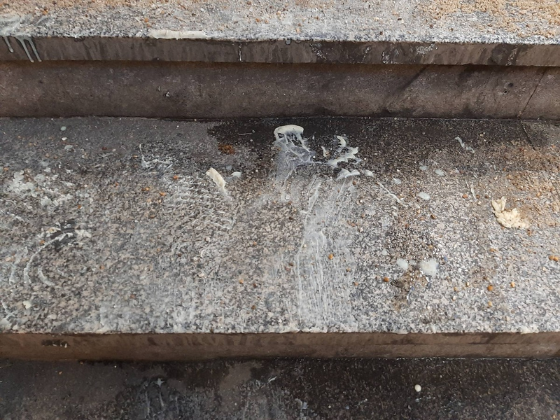 BPOLD-B: Frittieröl auf Bahnhofstreppe: Bundespolizei sucht nach Zeugen - Foto: presseportal.de