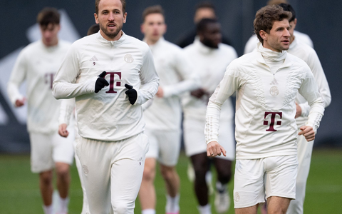 Die Bayern-Offensive um Harry Kane (l) muss liefern. - Foto: Sven Hoppe/dpa