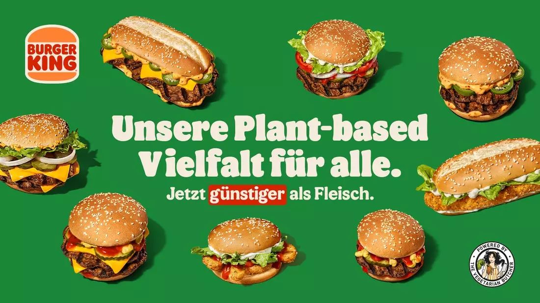 Plant-based für alle: Burger King® Deutschland macht pflanzenbasierte Produkte günstiger als Fleisch! / Burger King® Deutschland setzt mit Preisreduktion neue Maßstäbe in der Systemgastronomie - Bild: presseportal.de