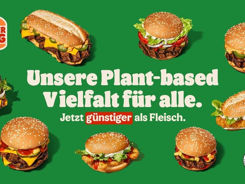 Plant-based für alle: Burger King® Deutschland macht pflanzenbasierte Produkte günstiger als Fleisch! / Burger King® Deutschland setzt mit Preisreduktion neue Maßstäbe in der Systemgastronomie - Foto: presseportal.de