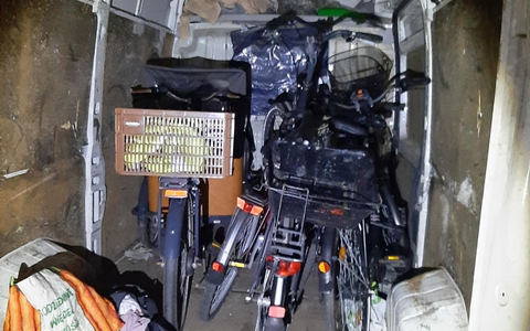 BPOLD-B: Auf dem Weg nach Polen: Sechs Fahrräder im Transporter sichergestellt - Foto: presseportal.de