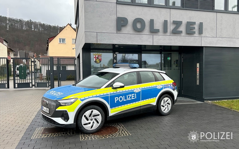 POL-PPWP: Erster rein elektrischer Streifenwagen im Einsatz - Foto: presseportal.de