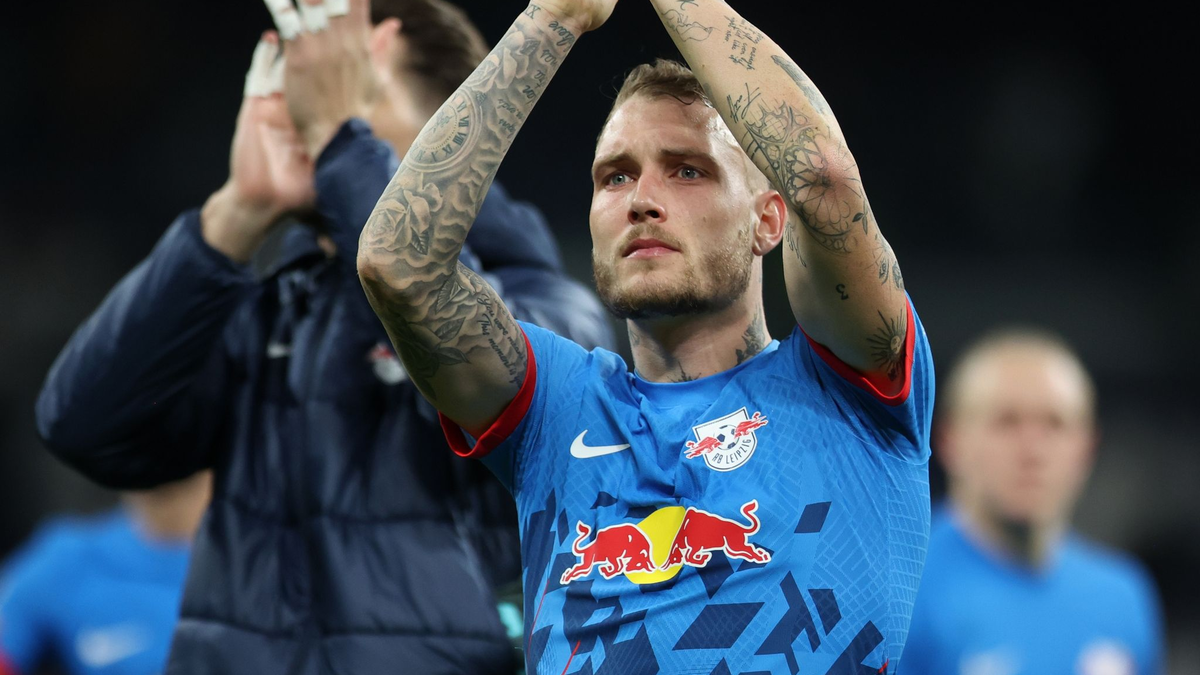 David Raum gab die Flanke für Orban, der mit einem Hecht-Kopfball den Ausgleich erzielte. - Foto: Jan Woitas/dpa