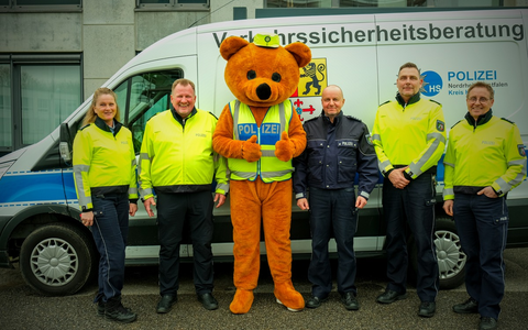 POL-HS: Neues Maskottchen für die Kreispolizeibehörde Heinsberg - Foto: presseportal.de