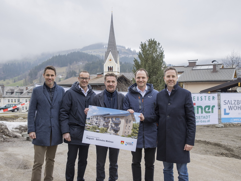 Spatenstich Betreutes Wohnen Wagrain - Foto: Neumayr über pressetext.de