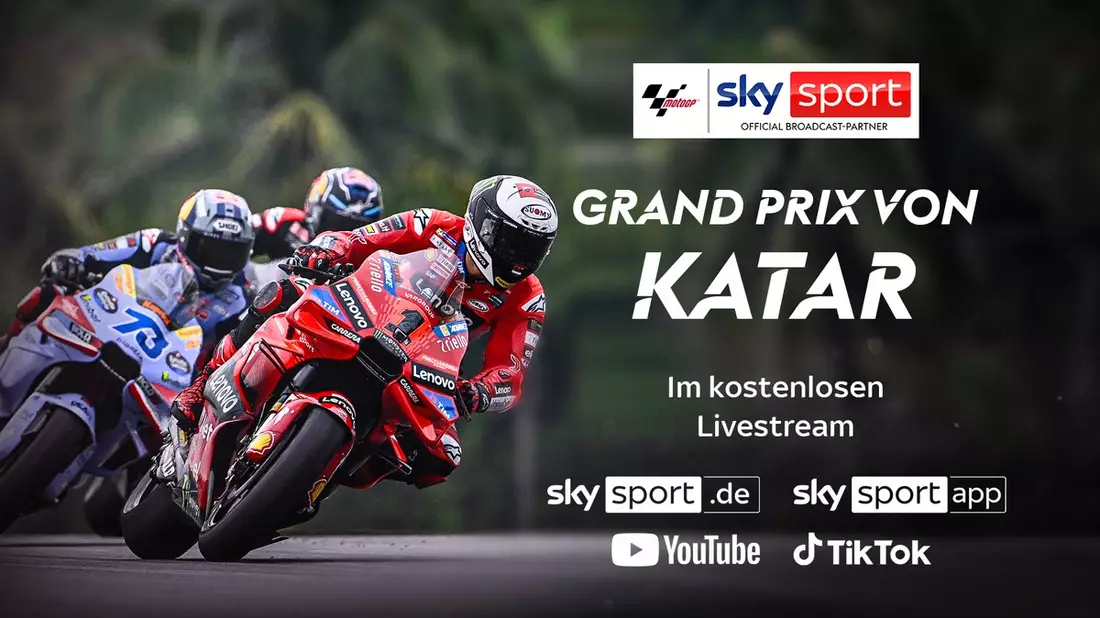 Der Saisonauftakt der MotoGP(TM) in Katar am Wochenende live und exklusiv bei Sky Sport - Bild: presseportal.de