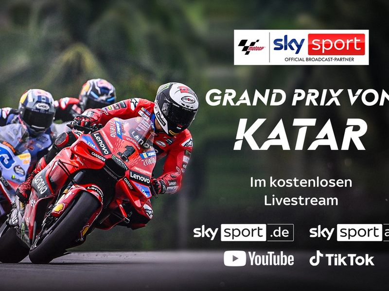 Der Saisonauftakt der MotoGP(TM) in Katar am Wochenende live und exklusiv bei Sky Sport - Foto: presseportal.de
