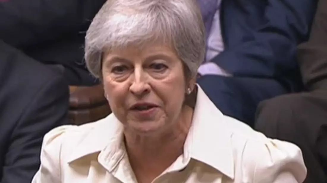 War nach Margaret Thatcher (1979 bis 1990) erst die zweite Frau an der Spitze der Regierung in London: Theresa May. - Bild: House Of Commons/PA/dpa