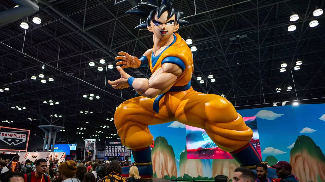 Der Stand von Dragon Ball Z bei der New York Comic Con. - Bild: Charles Sykes/Invision/AP