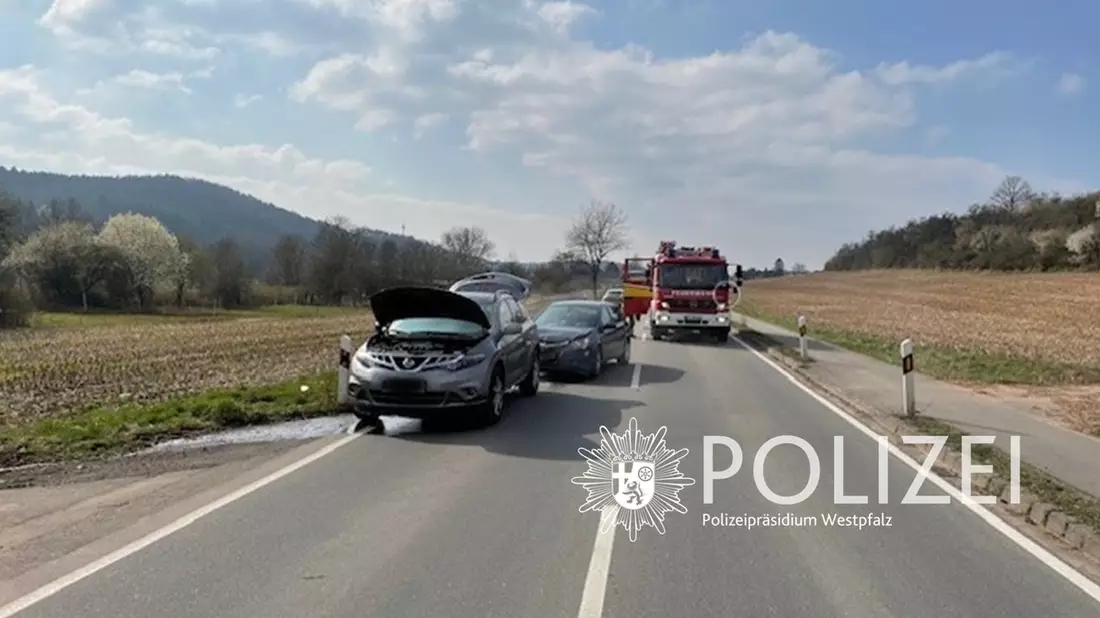 POL-PPWP: Auffahrunfall wegen Rauchentwicklung - Bild: presseportal.de