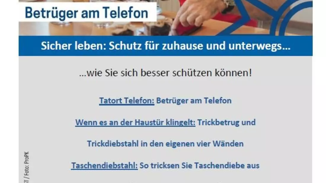 POL-GM: Schutz vor Dieben und Betrügern - kostenfreies Beratungsangebot der Polizei - Bild: presseportal.de