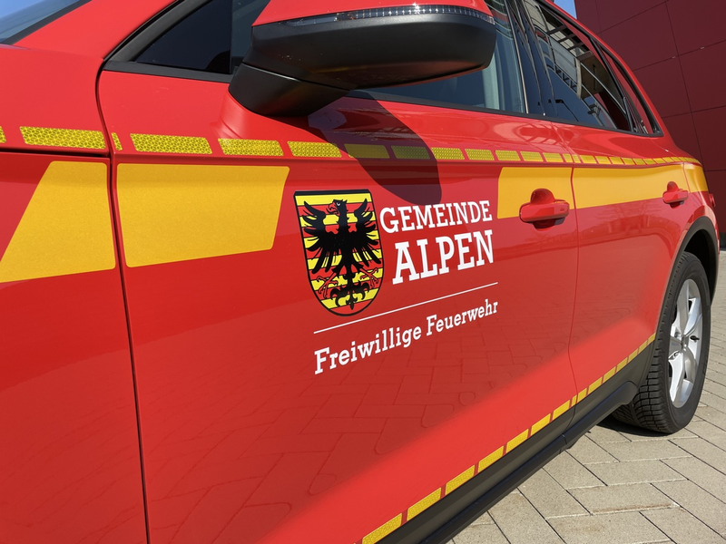 FW Alpen: Gemeldeter Grasbrand - Foto: presseportal.de
