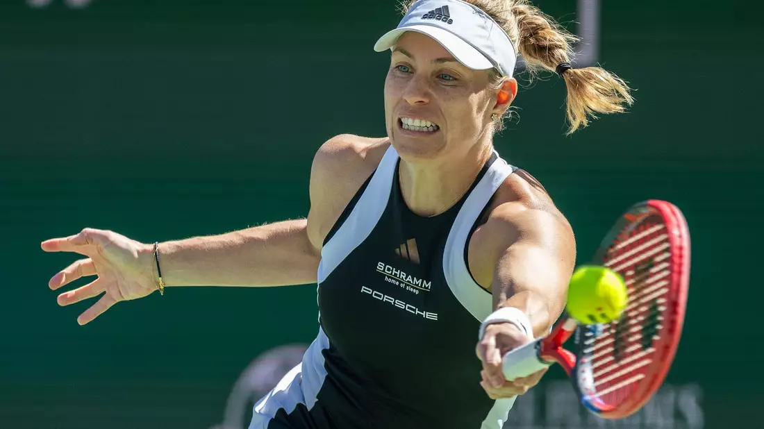 Angelique Kerber setzte sich in Indian Wells gegen Jelena Ostapenko durch. - Bild: Maximilian Haupt/dpa