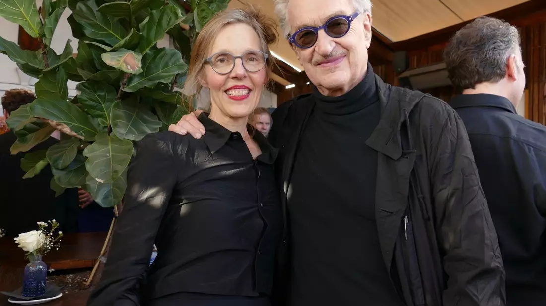 Wim und Donata Wenders beim Empfang von German Films in Los Angeles. - Bild: Barbara Munker/dpa