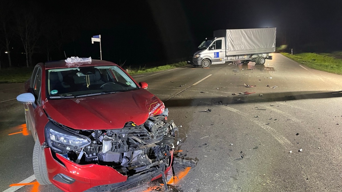 POL-PDTR: Verkehrsunfall mit einem Schwer- und einem Leichtverletzten - Foto: presseportal.de