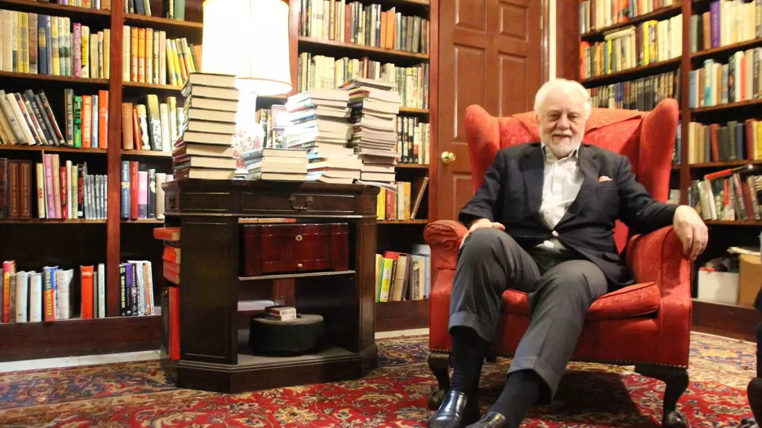 Otto Penzler im Keller des «Mysterious Bookshop». - Bild: Christina Horsten/dpa